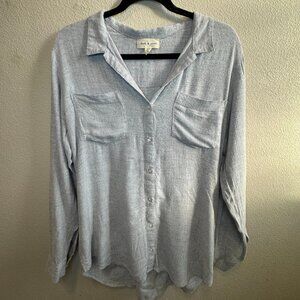 Anthropologie - Cloth and Stone - Women's S - Grey button-up - Incredibly soft!